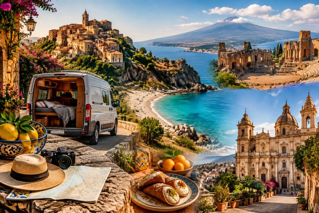 Sicile en van : notre itinéraire entre villages perchés, plages sauvages et trésors culturels