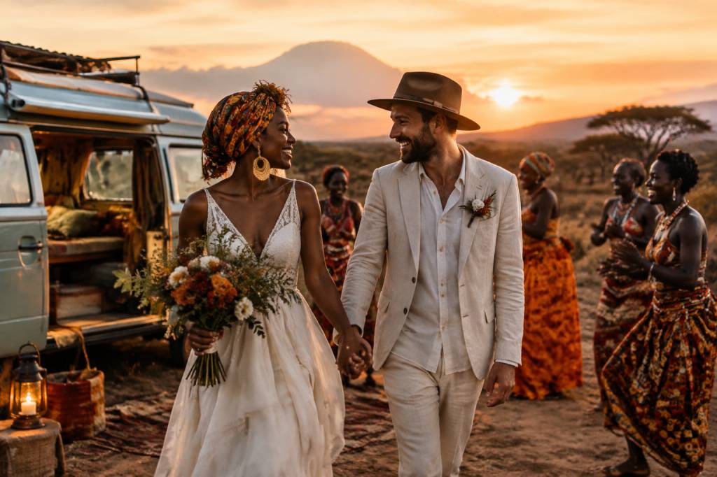 Mariage en Afrique : une célébration inoubliable au cœur de notre voyage en van
